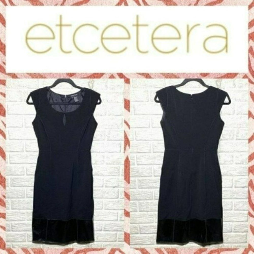 MSRP $238 Etcetera Black Dress Women's Size 2
